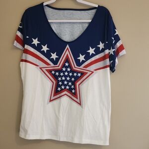 Patriotic Star Women's Top